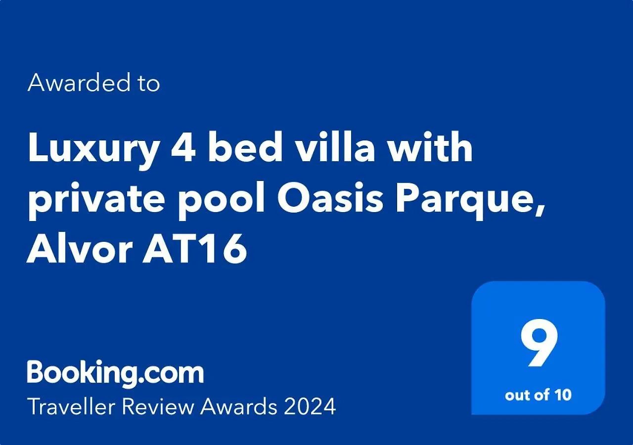 Luxury 4 Bed Villa With Private Pool Oasis Parque, Alvor At16 Portimao